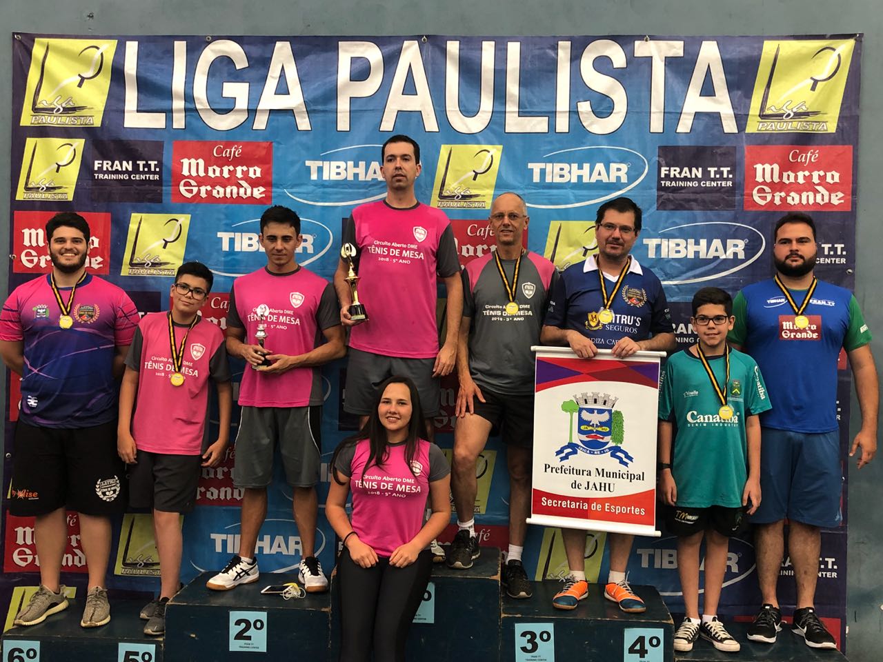 Mesa-tenistas da Caldense participam da Liga Paulista em Piracicaba