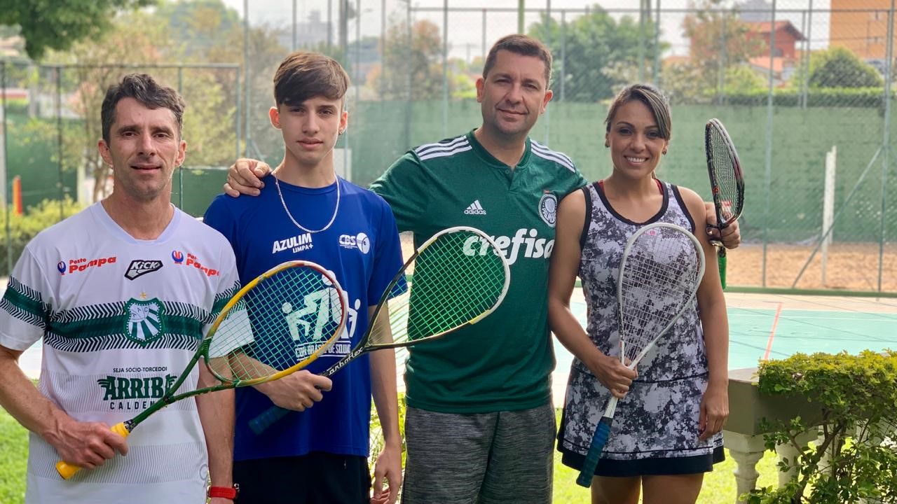 Atletas da Caldense se destacam em etapa do Circuito Regional de Squash em Indaiatuba-SP