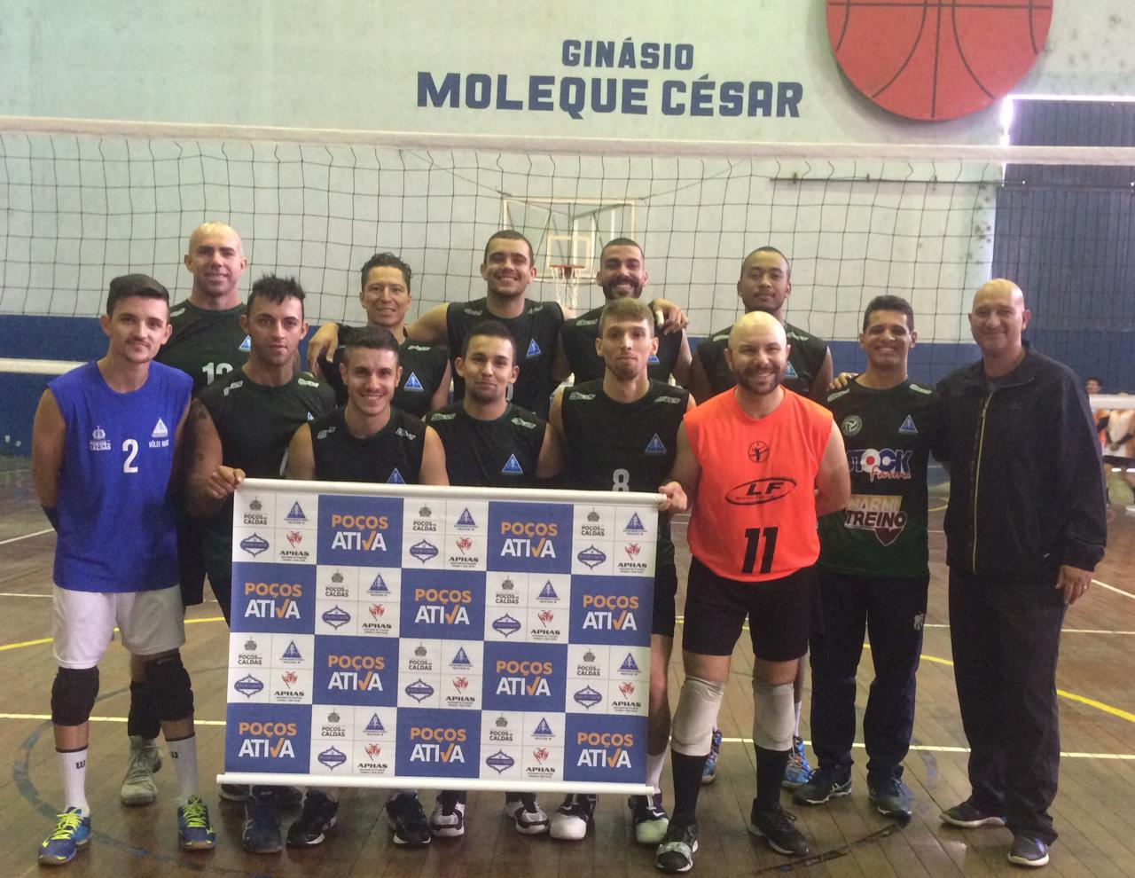 Time de vôlei masculino adulto Caldense/Poços conquista vaga para a final da Lidarp