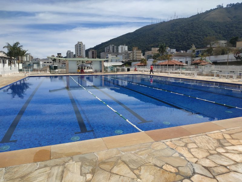 Piscina grande é liberada para treinos e piscina térmica recebe mais um aquecedor