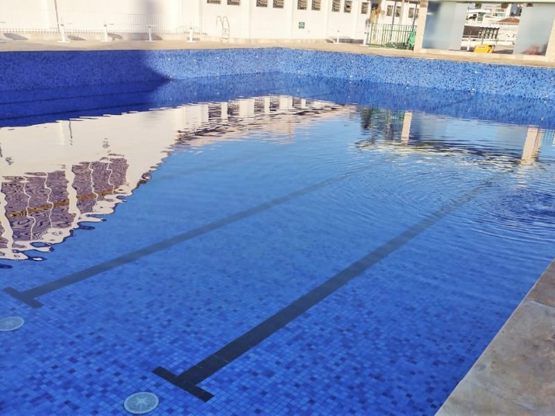 Manutenção finalizada na piscina grande: veja o antes e depois