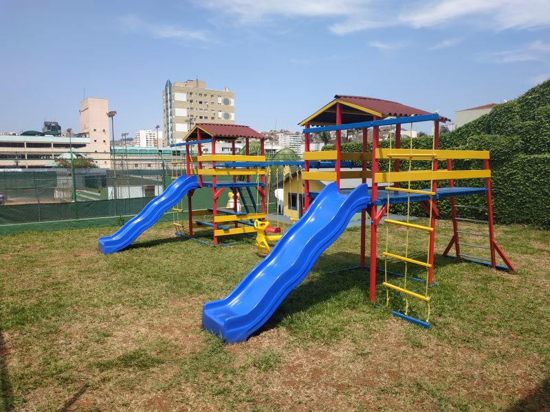 Playground é a nova atração no parquinho infantil do complexo aquático da Caldense