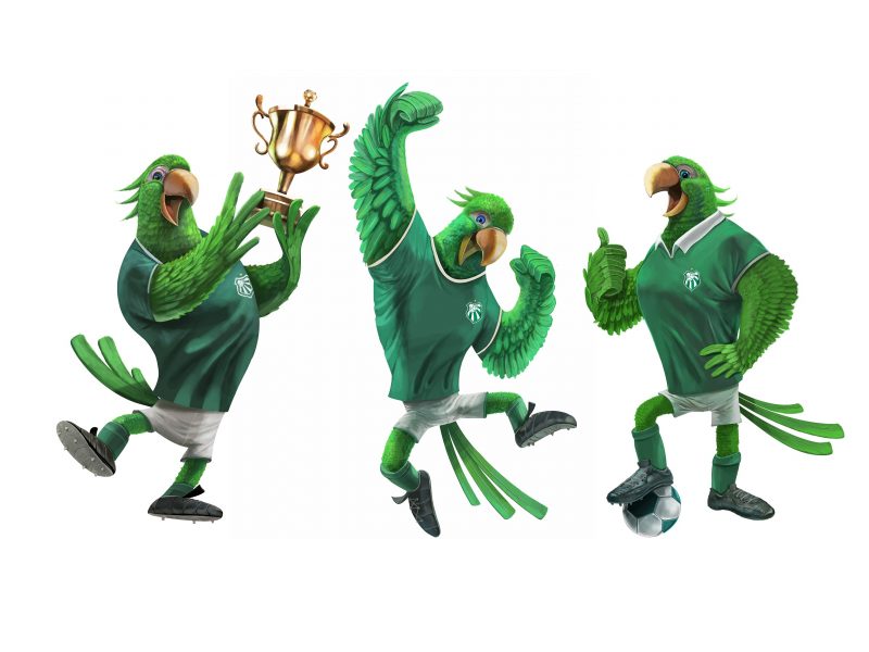 Novo Periquitão: Mascote da Caldense é repaginado