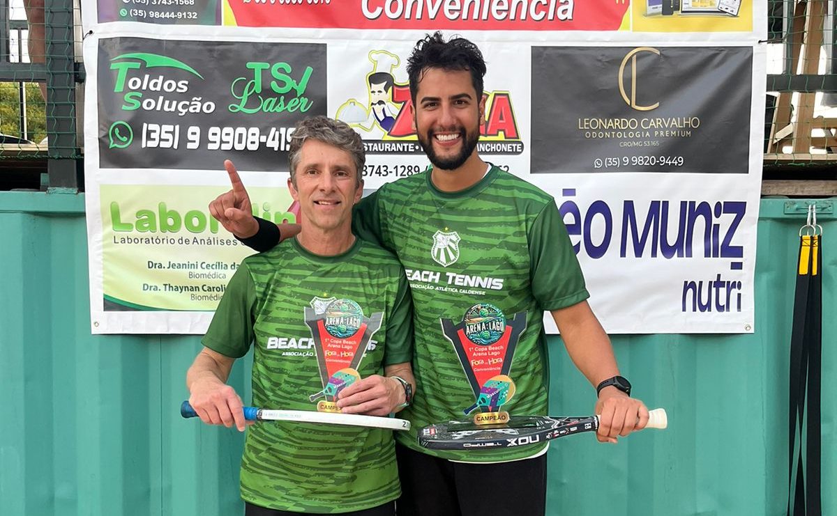 Dupla alviverde brilha na 1ª Copa Beach Arena Lago, enquanto Caldense se destaca na Copa Davis de Beach Tennis