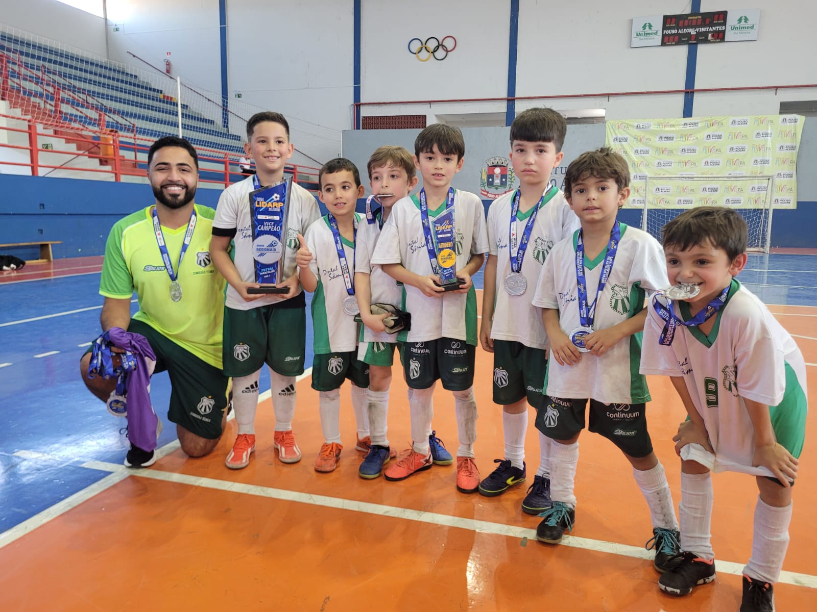 Caldense se destaca na LIDARP com desempenho promissor nas categorias sub-7 e sub-11 de Futsal