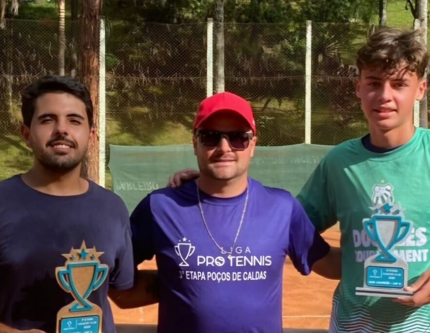 Atletas da Caldense se destacam na 3ª Etapa da Liga ProTennis em Poços de Caldas