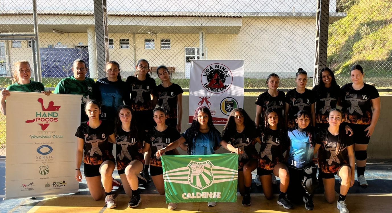 Handebol Feminino da Caldense brilha em Varginha e se classifica em 1º lugar na Liga Minas Juvenil