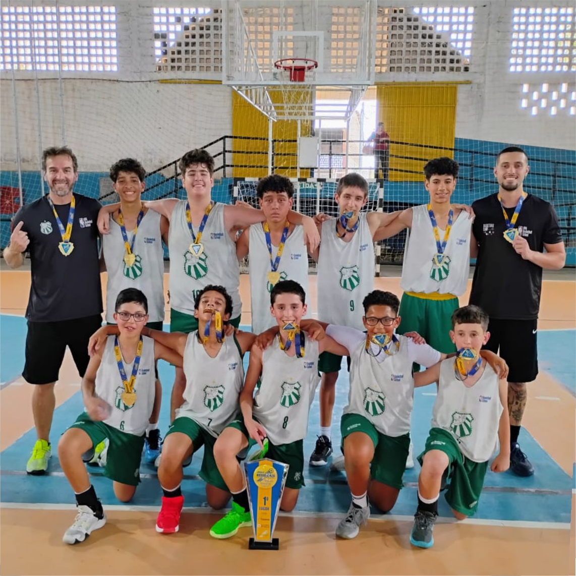 Basquete Sub13 da Caldense é campeão da Lidarp enfrentando Muzambinho na final