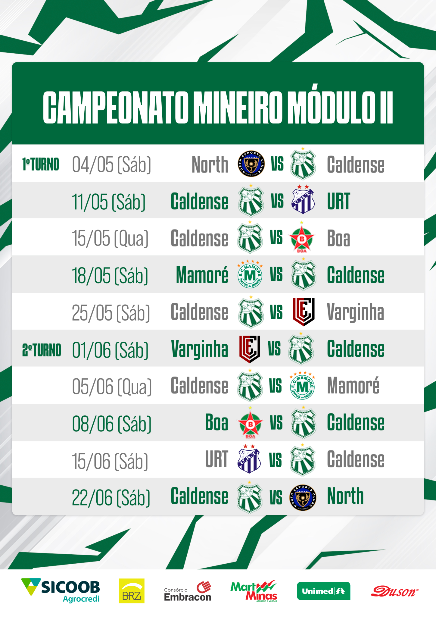 FMF divulga tabela básica do Campeonato Mineiro Módulo II 2024; Confira