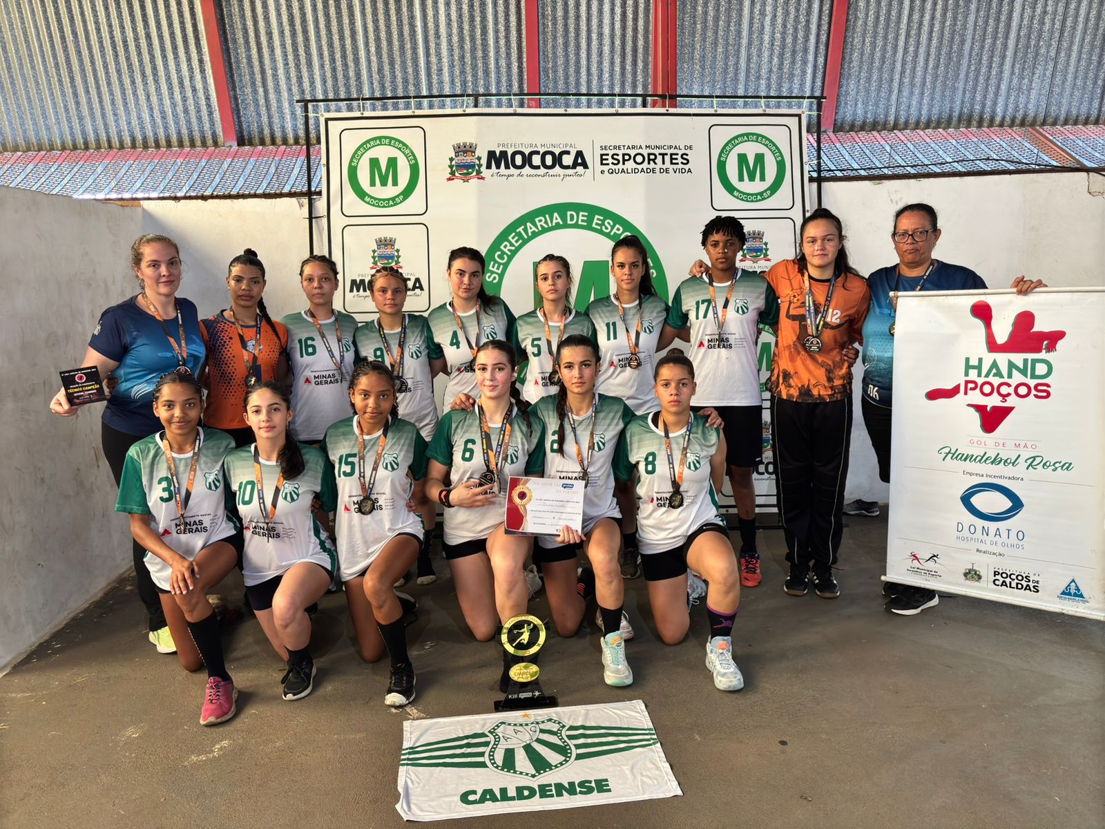 Liga Jandaia de Handebol Juvenil: Caldense/Poços é campeã do feminino