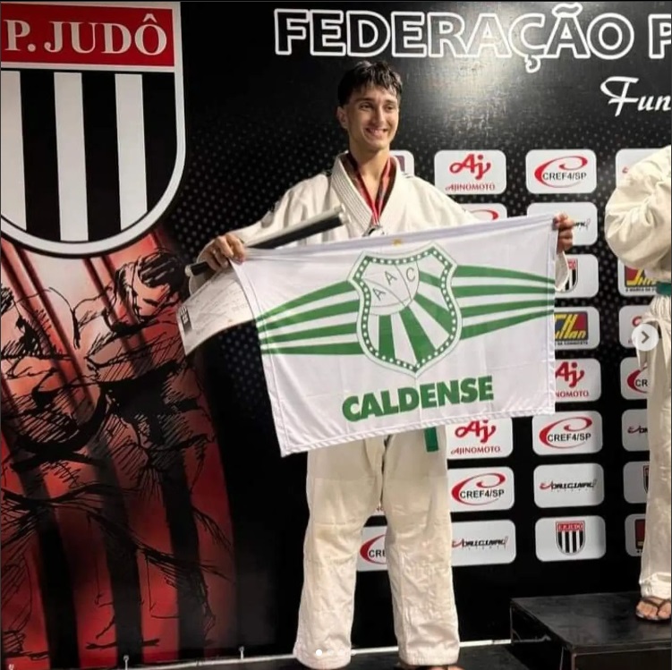 Judoca da Caldense, Davi Infante, é vice-campeão paulista de judô em sua categoria