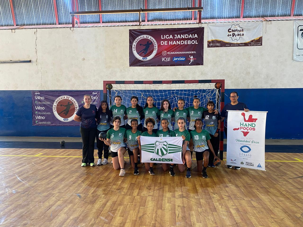 Handebol feminino da Caldense leva bronze na Liga Jandaia