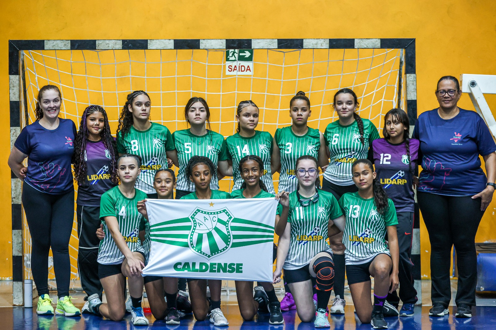 Handebol feminino infantil Caldense/Poços conquista título da Liga Minas