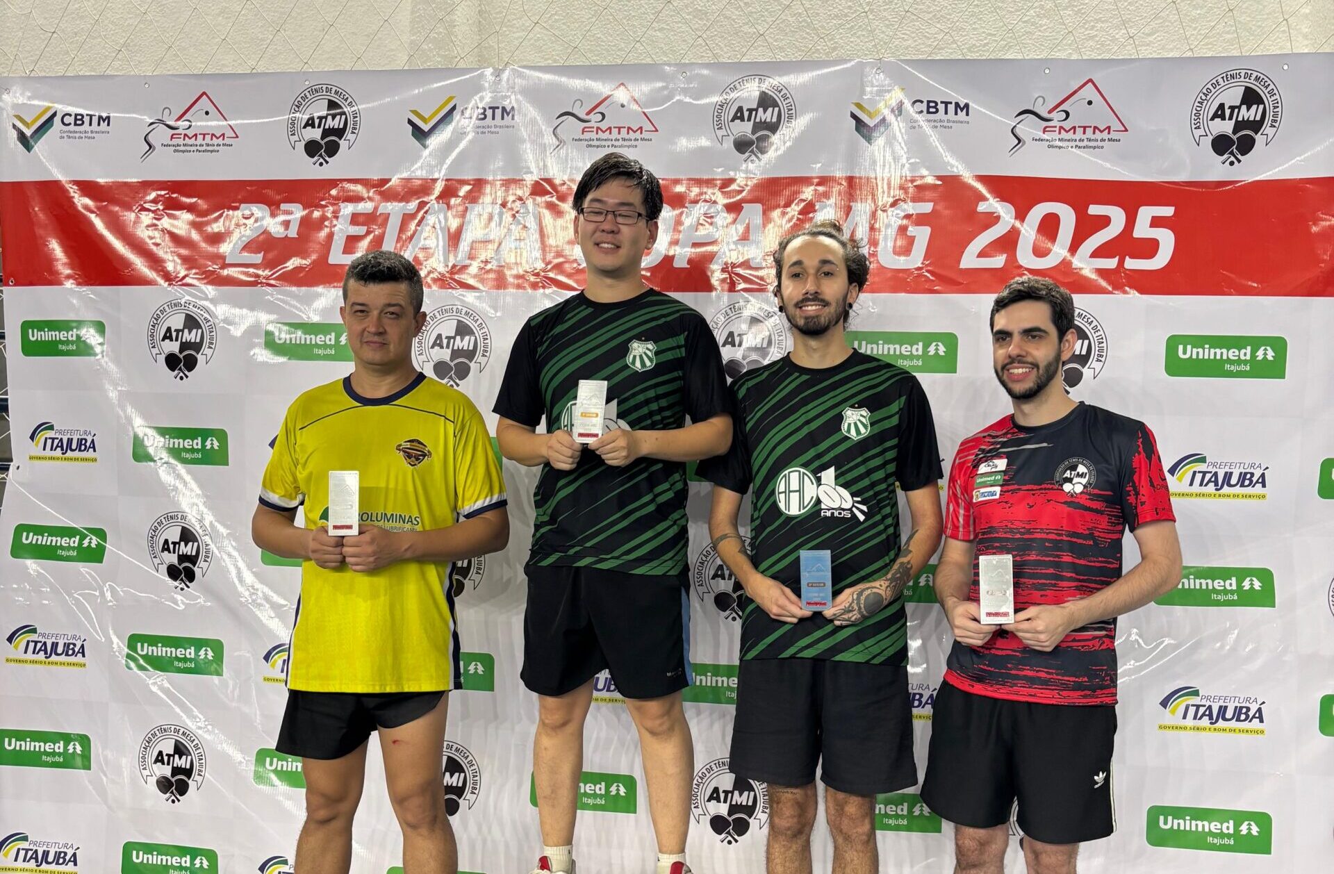 Caldense conquista pódios na 2ª Etapa da Copa Minas Gerais de Tênis de Mesa