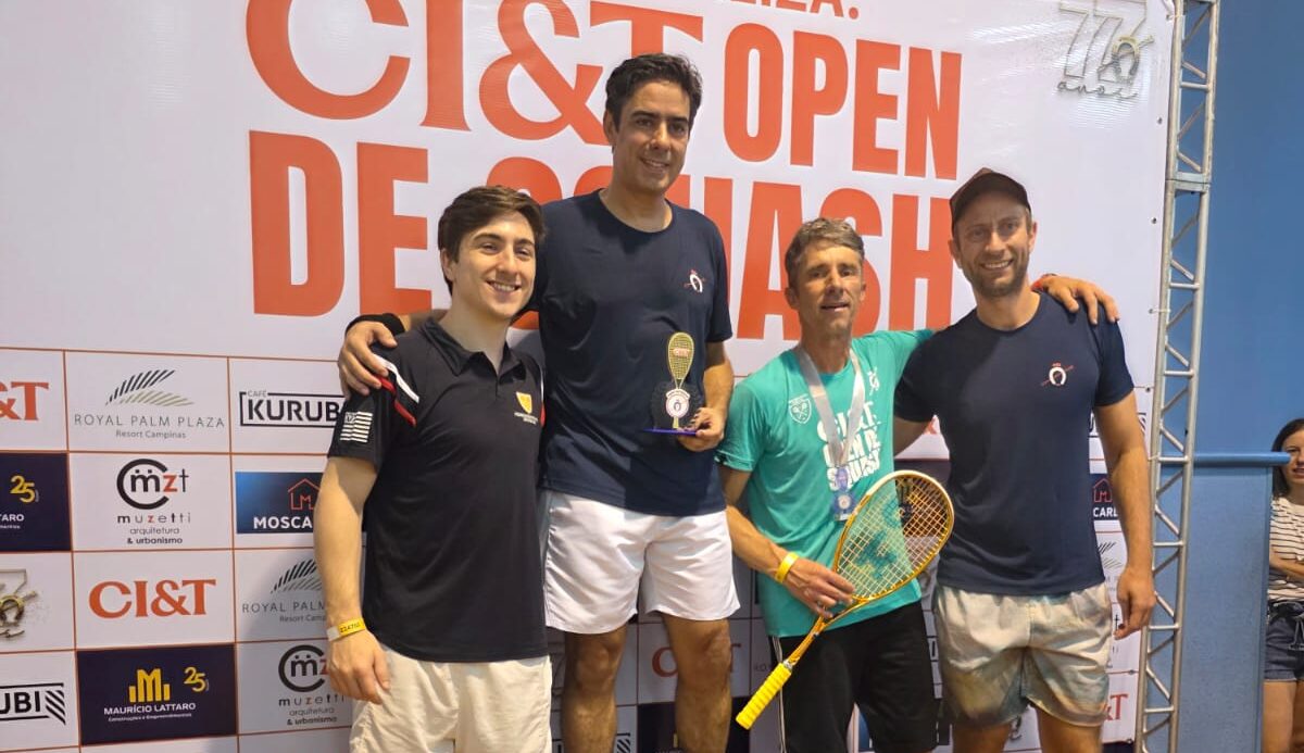 Professor da Caldense conquista vice-campeonato em etapa do Paulista de Squash
