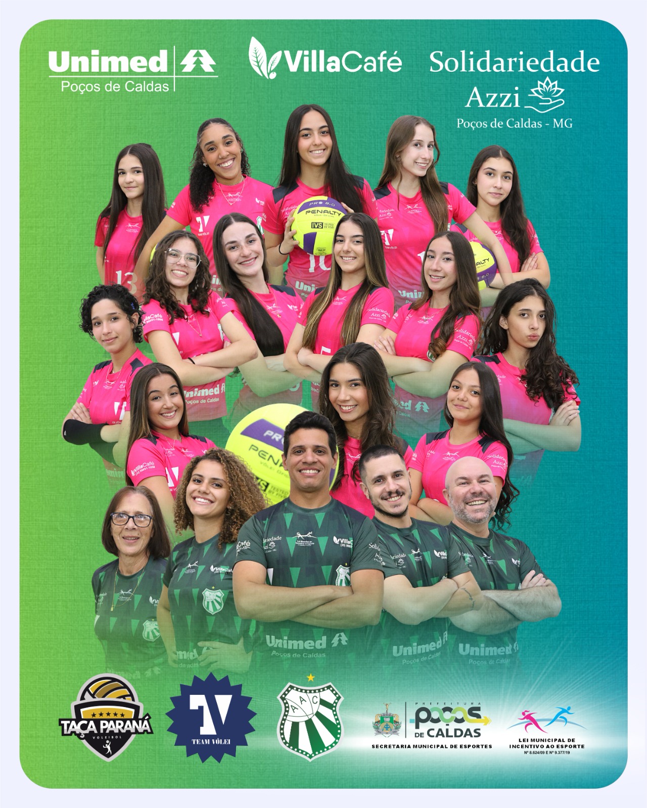 Team Vôlei Caldense participa da Taça Paraná de Voleibol 2025