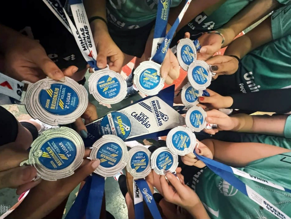 Caldense é vice-campeã da Liga Desportiva do Alto Rio Pardo na categoria Sub-13 de Vôlei Feminino