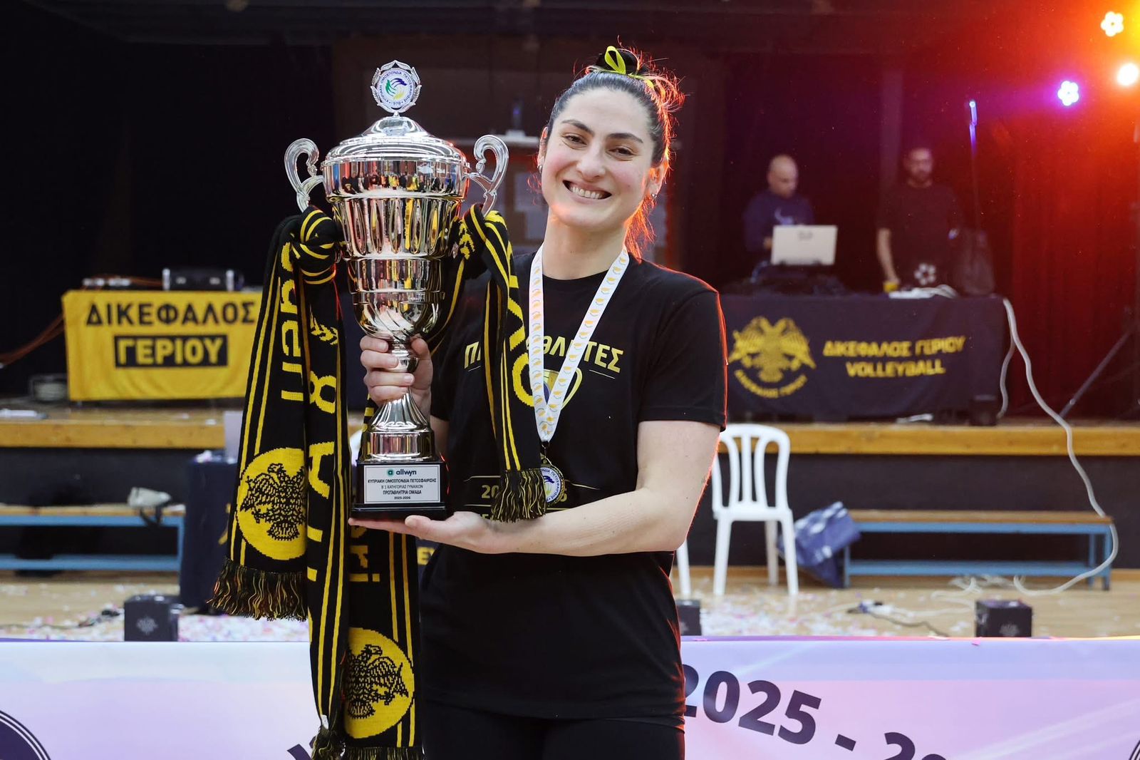 Ex-atleta de vôlei da Caldense, Amanda Duarte, conquista título nacional no Chipre