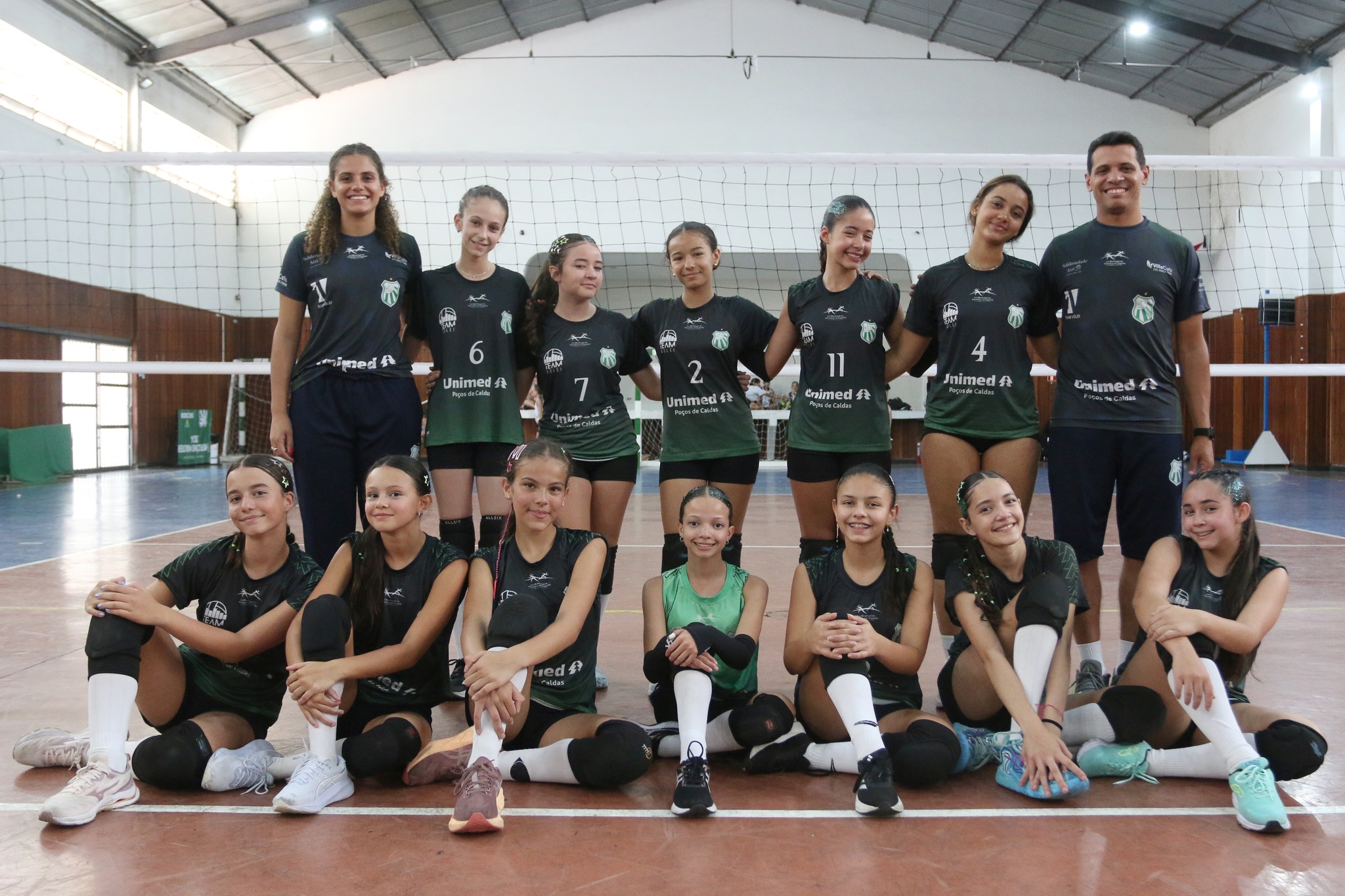 Sub-13 Feminino de Vôlei da Caldense estreia com duas vitórias na Lidarp