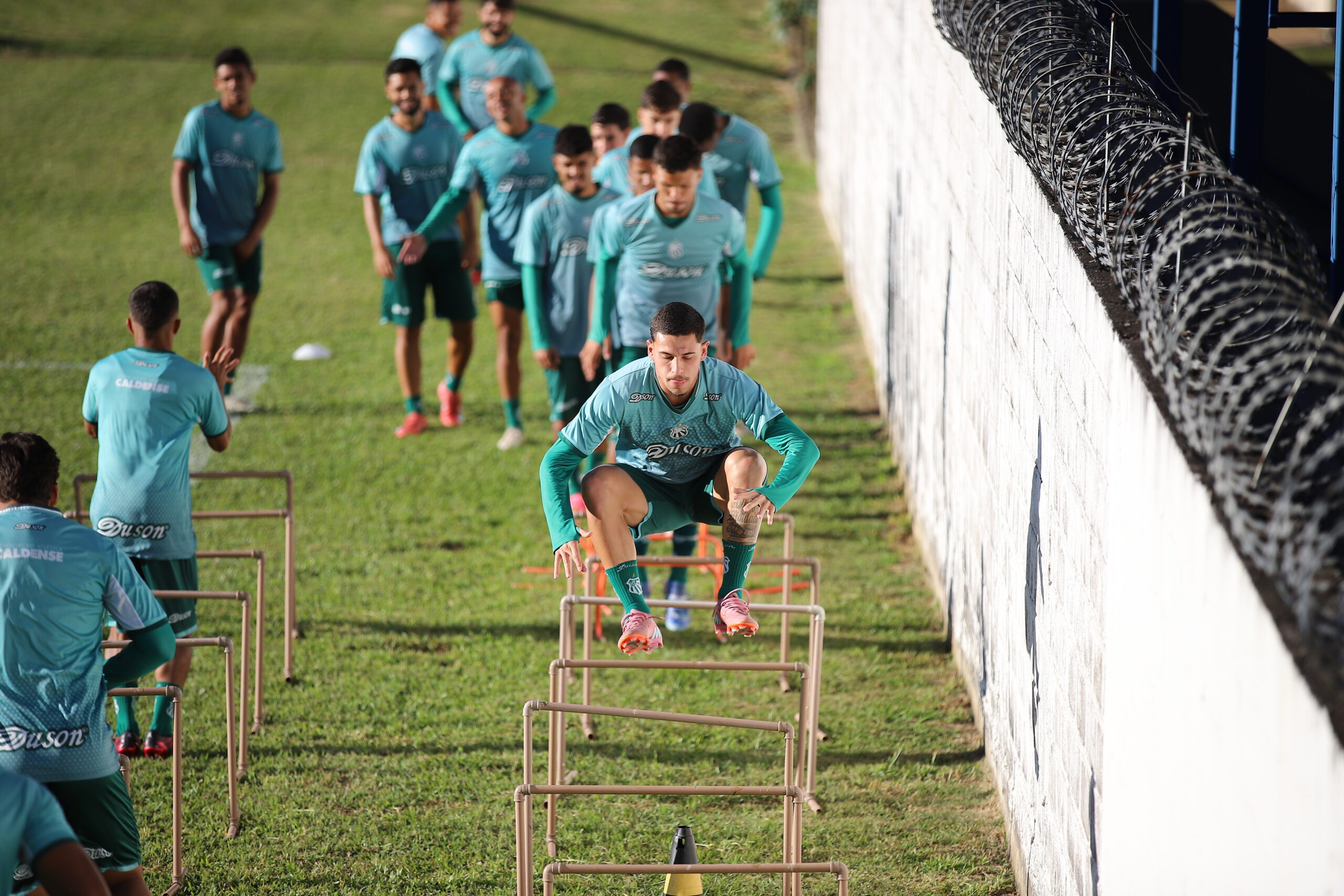 Caldense treina focada em jogo-treino diante do Primavera no sábado