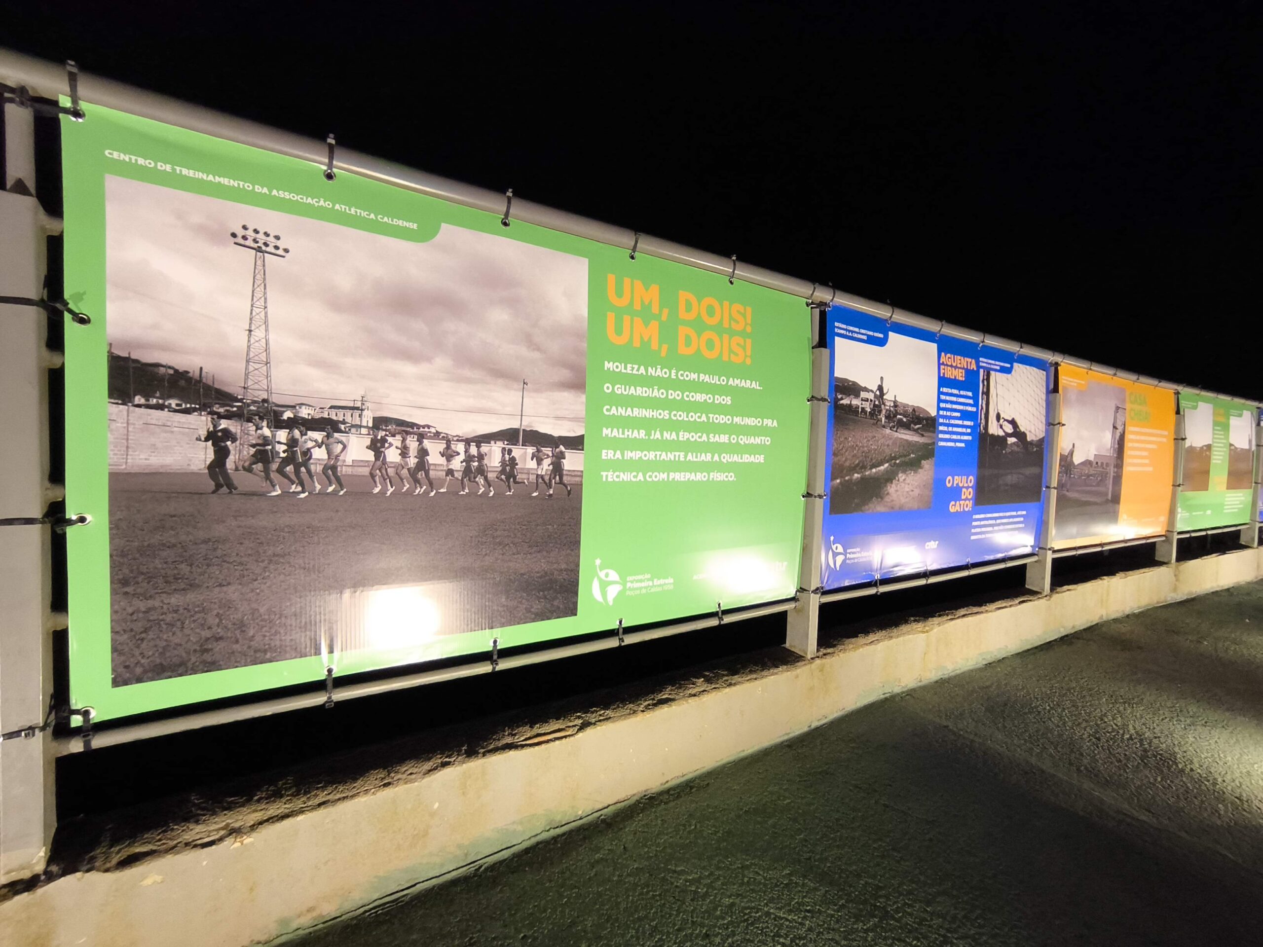 Exposição no Cristo sobre a estadia da Seleção de 1958 em Poços mostra várias fotos tiradas na Caldense