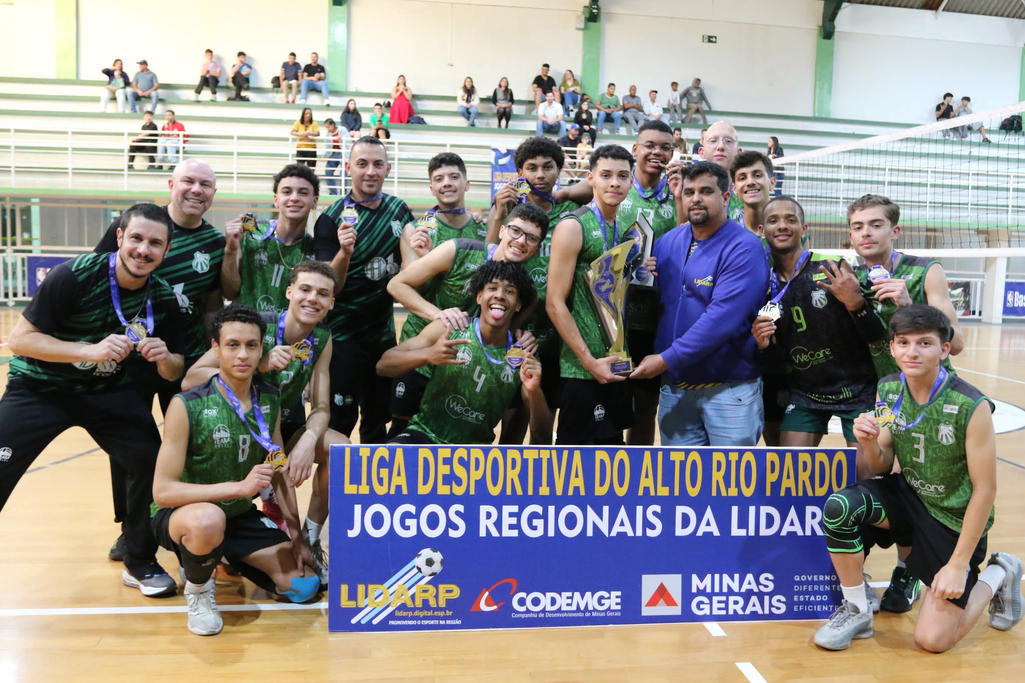 Equipe masculina Sub-17 de vôlei da Caldense conquista o título da Lidarp