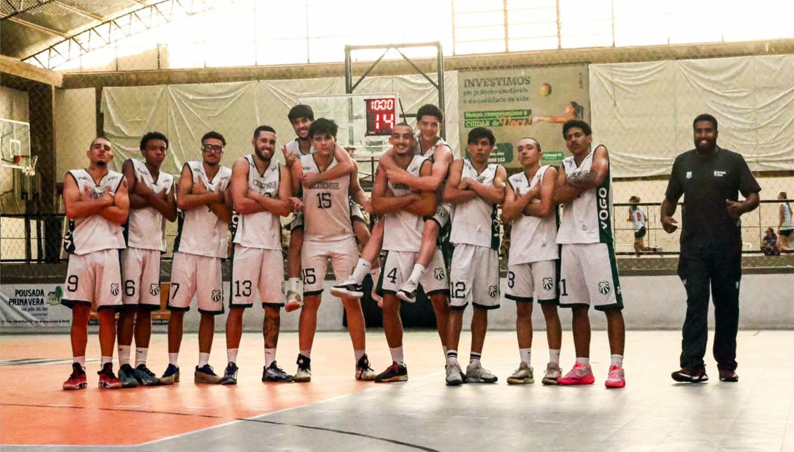 Basquete masculino Sub-21 da Caldense vence duas partidas e lidera grupo no Joju 2026